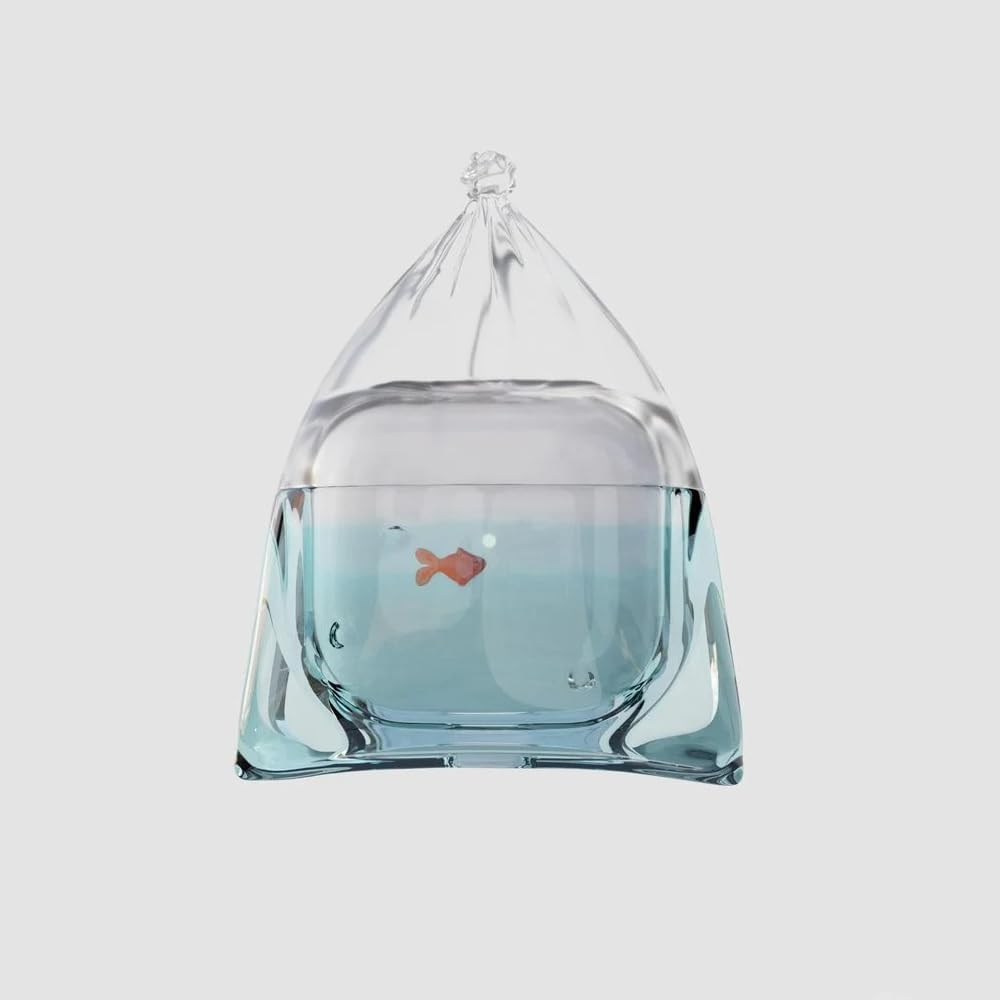 Transparent fish-shaped AirPods protective case
