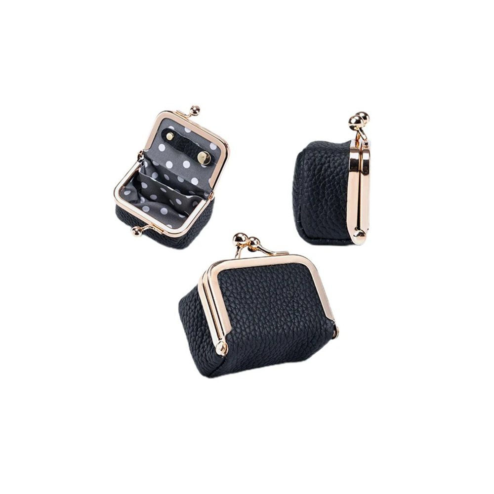 Mini genuine leather jewelry box, portable vintage style jewelry box