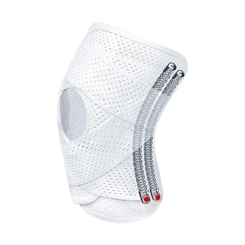 V-Shaped Dual Directional Strap Knee Support with Elastic Spring Support and Patella Pad
