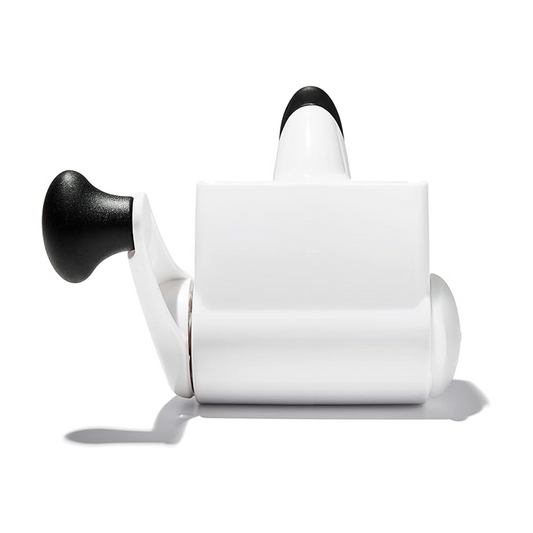 Hand-cranked rotary cheese slicer