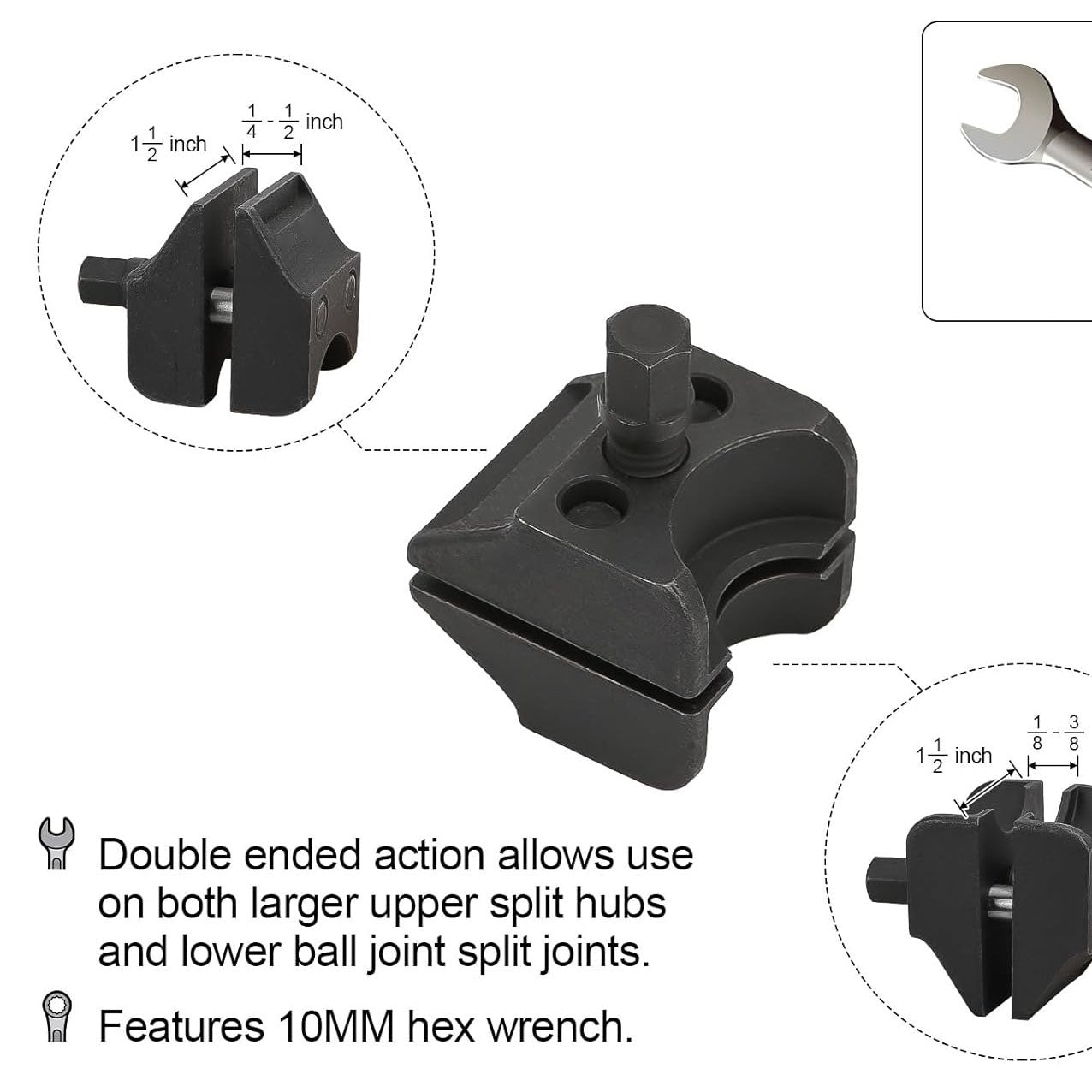 Universal Suspension Strut Spreader Tool – Heavy Duty Dual-End Strut & Ball Joint Separator