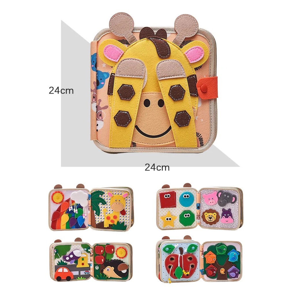 Children’s Giraffe-Themed Quiet Book