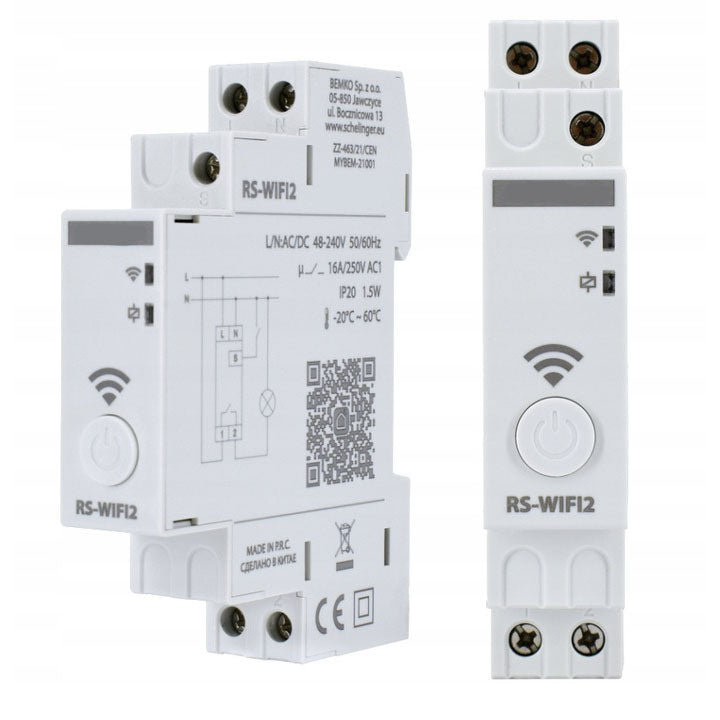 Astronomical WiFi Time Switch – Single Channel 48–240V (Tuya Compatible)