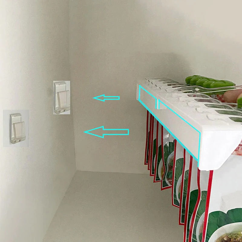 Wall-Mounted Spice Rack, Multi-Hole Seasoning Dispenser, Kitchen Space-Saving Herb Organizer